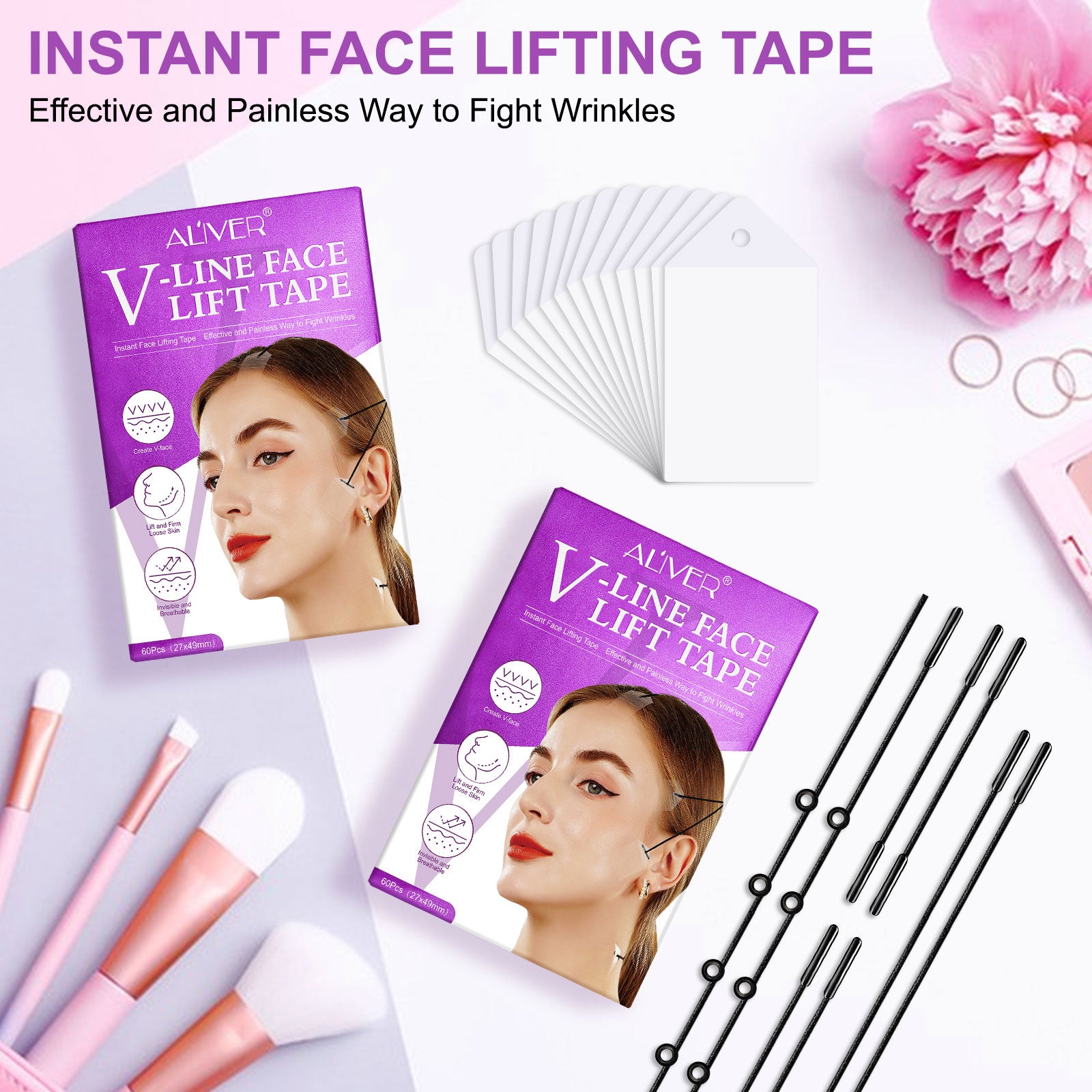 Aliver Instant Face Lifting Tape, Effective and Painless Way to Fight  Wrinkles