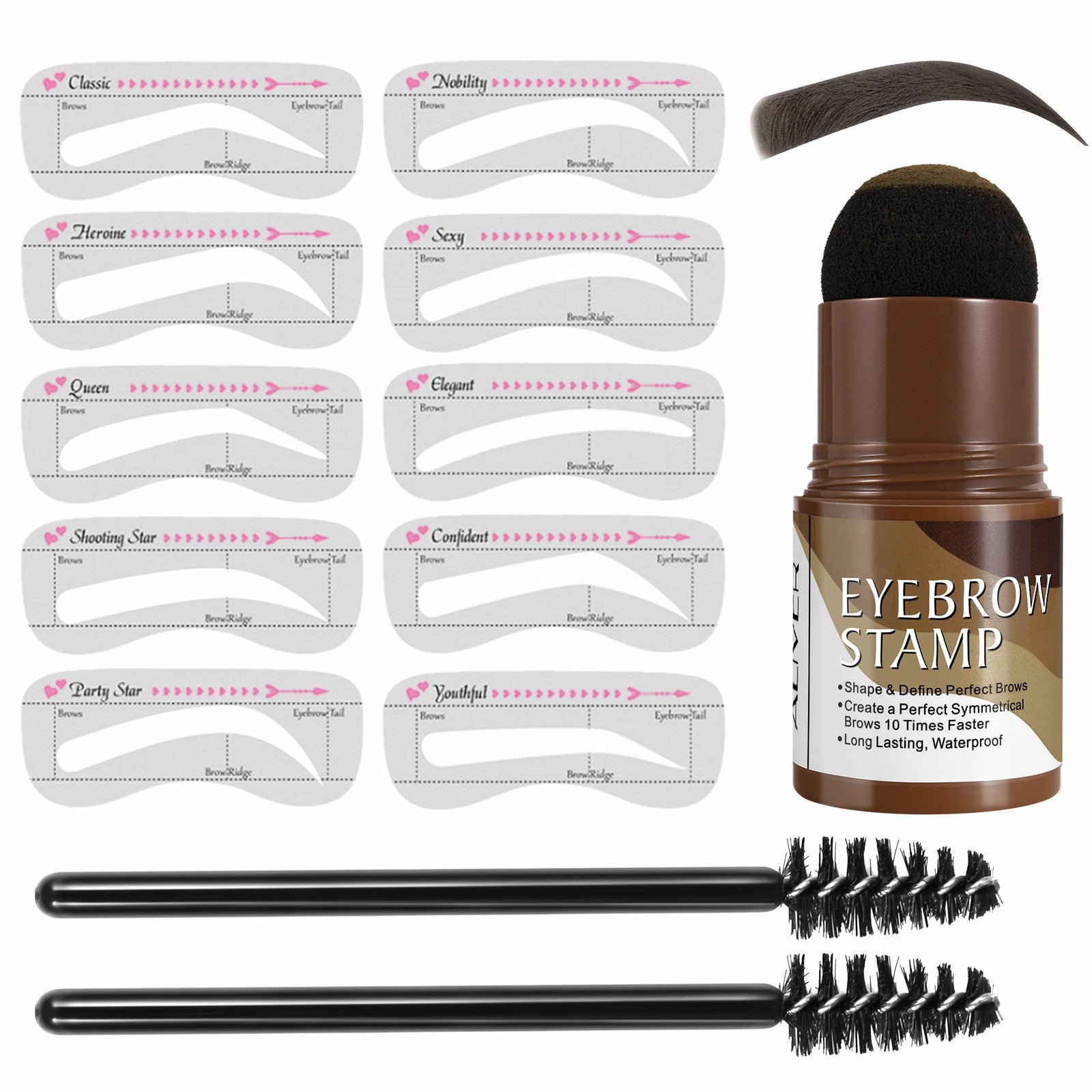 Professional One Step Eyebrow Stamp Shaping Kit - Skinbae Co