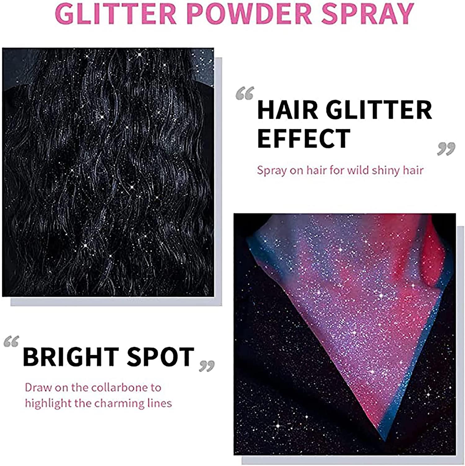 Highlighter Hair Glitter Spray Facial High Gloss Spray - China